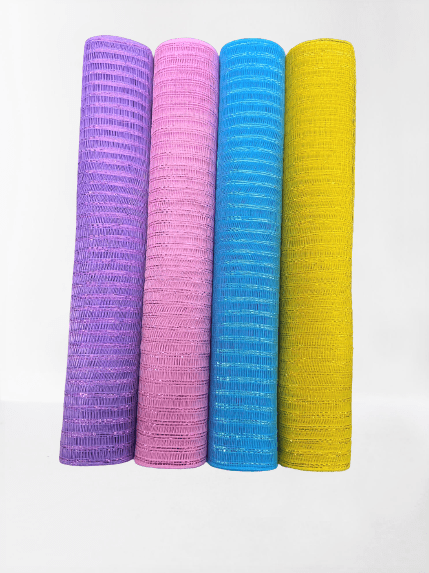 Easter Mesh Set - Pack of 4 Rolls ( 21 Inch x 10 Yards ) Each BBCrafts.com