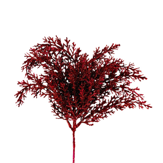 14 Inch Red Pick with Glitter (6 pcs) - Red