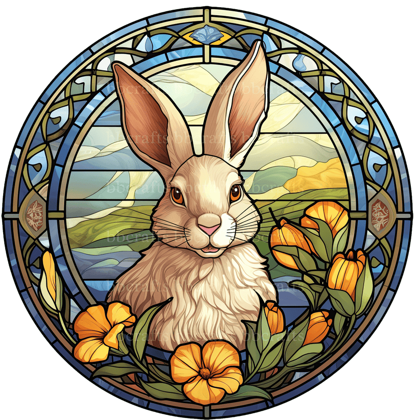 Rabbit Metal Sign - Made in USA – BBCrafts.com