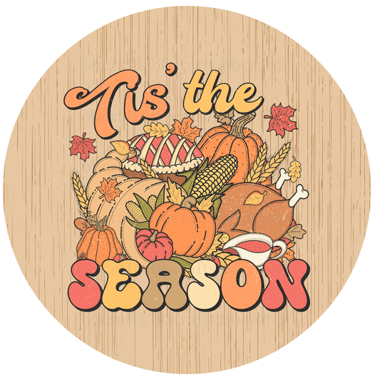 Fall Pumpkin Season Metal / Vinyl Sign - Made in USA