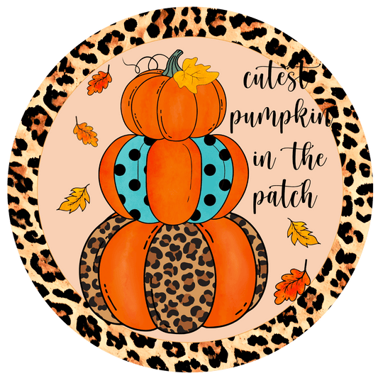 Fall Pumpkin Metal / Vinyl Sign - Made in USA