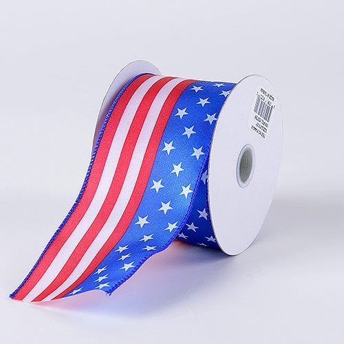 Flag - Flag Design Ribbon - ( 2 - 1/2 Inch x 10 Yards ) BBCrafts.com