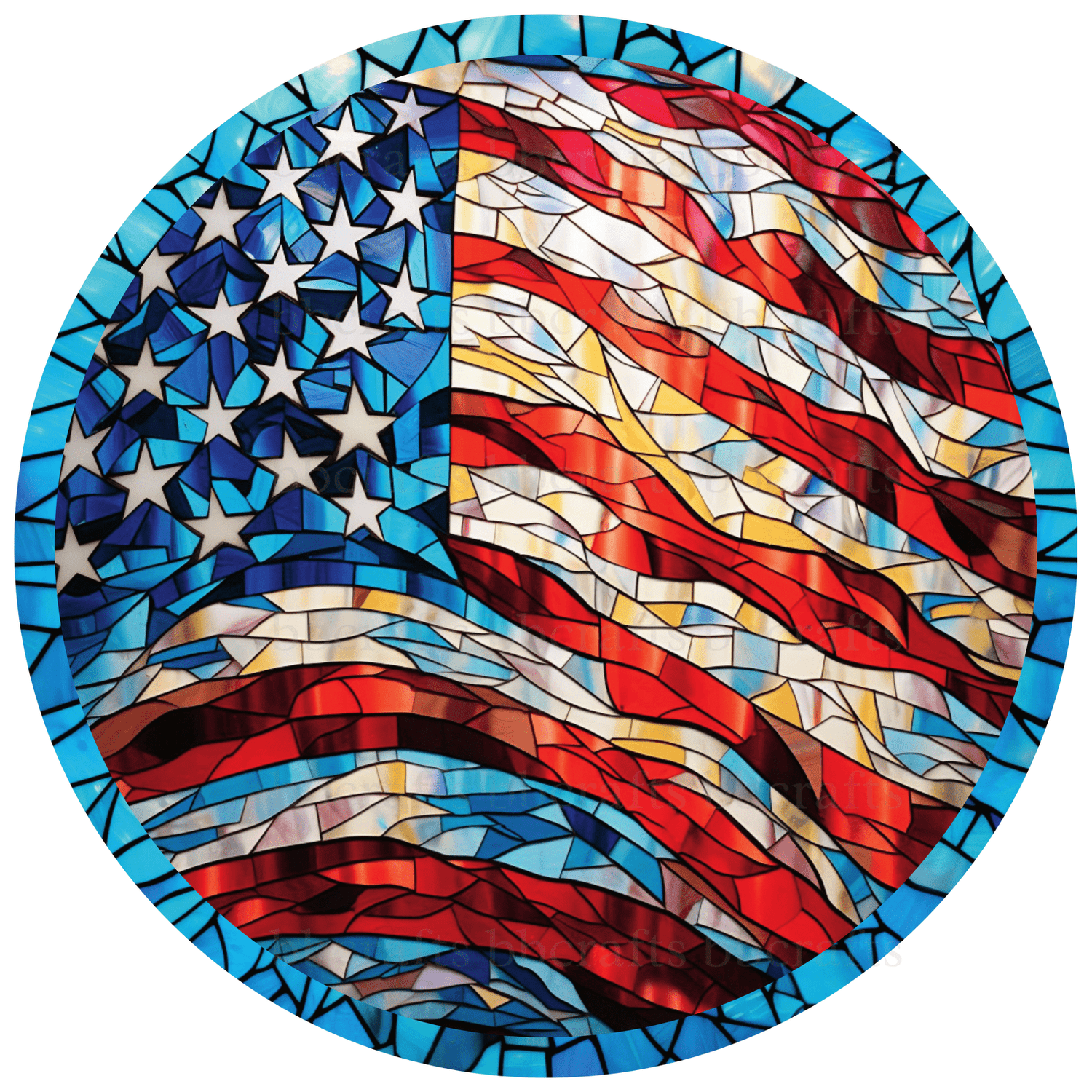 USA Flag Metal / Vinyl Sign - Made in USA