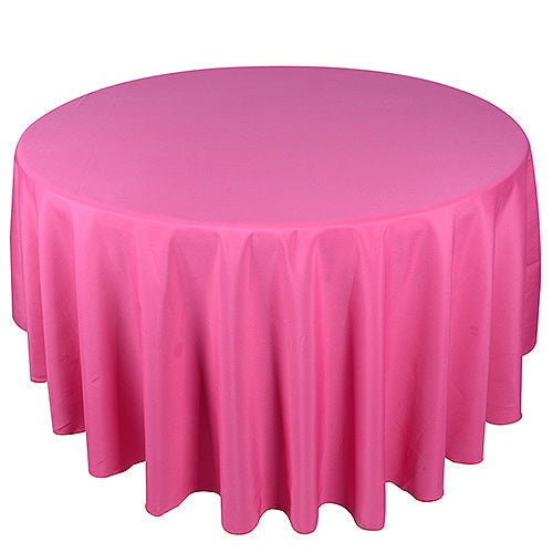 Fuchsia - 70 Inch Round Tablecloths - ( W: 70 Inch | Round ) BBCrafts.com