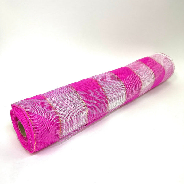 Fuchsia - Christmas Mesh Wraps - ( 21 Inch x 10 Yards ) BBCrafts.com