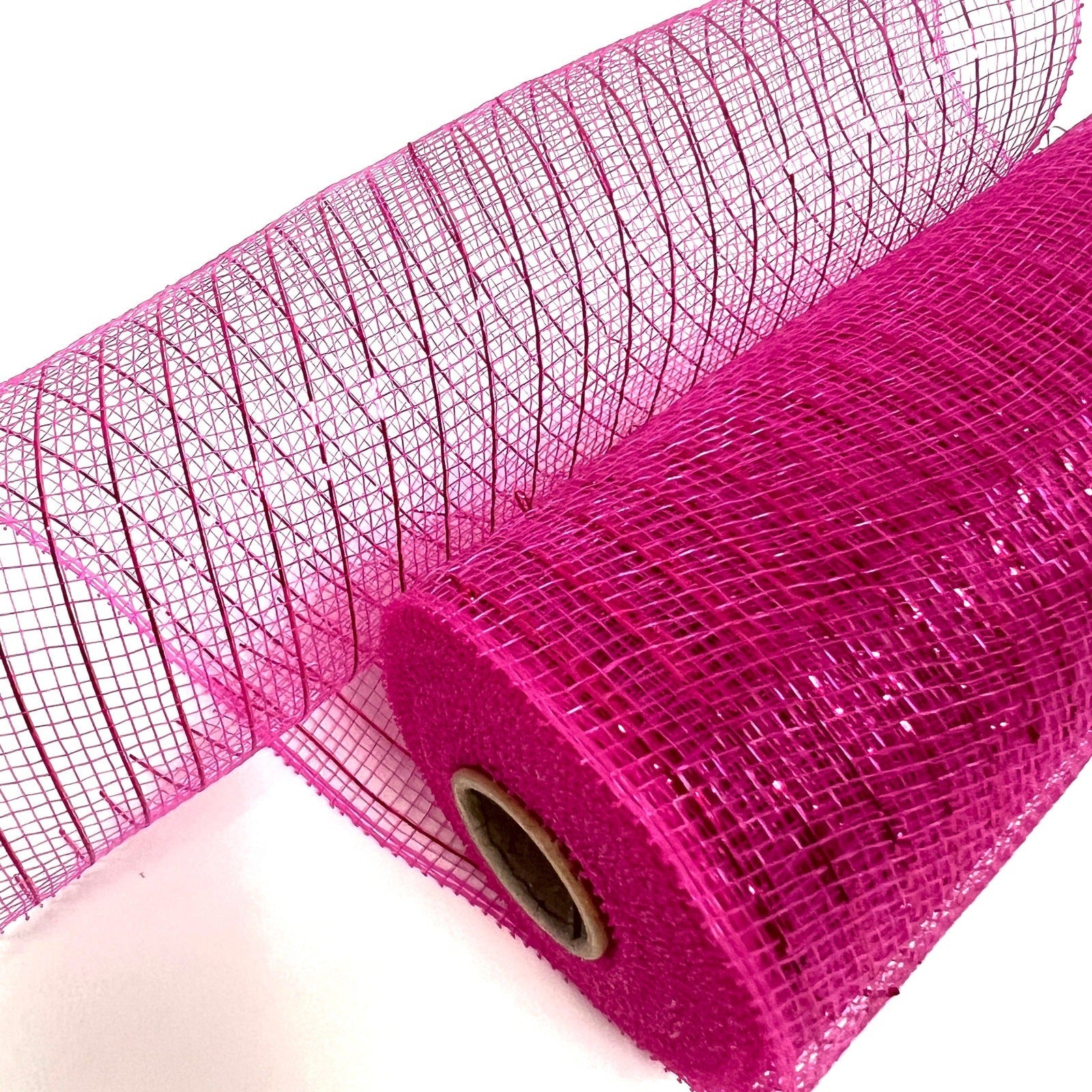 Deco Mesh Wraps Fuchsia Pink Deco Mesh Wrap 10