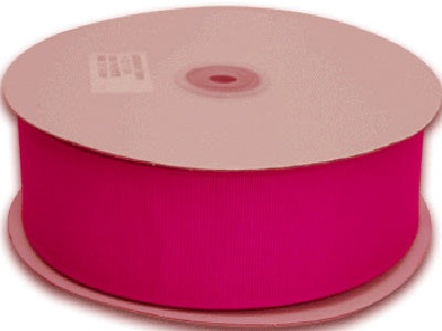 Fuchsia - Grosgrain Ribbon Solid Color 25 Yards - ( W: 1 - 1/2 Inch | L: 25 Yards ) BBCrafts.com
