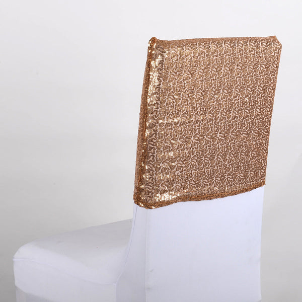 Gold Duchess Sequin Chair Top Covers BBCrafts.com