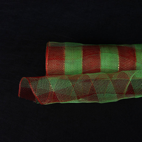 Green - Christmas Mesh Wraps - ( 21 Inch x 10 Yards ) BBCrafts.com