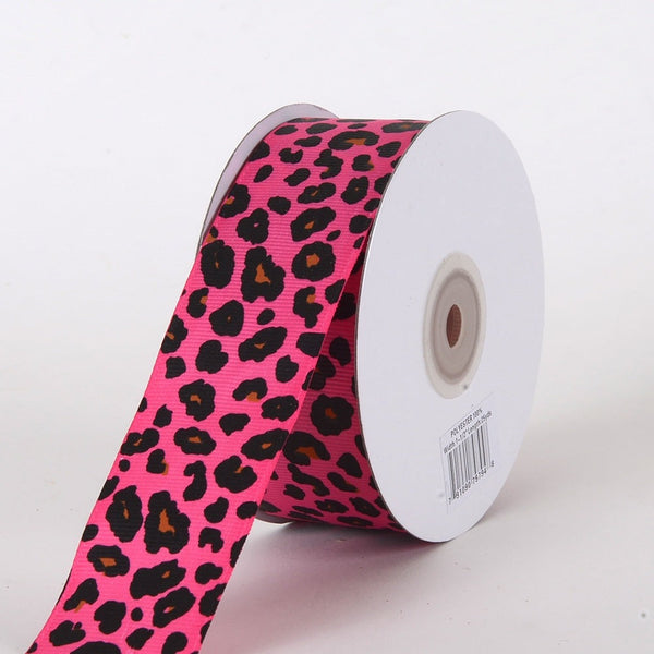 Leopard Print Grosgrain Ribbons | 1-1/2 Inch x 25 Yards Ribbon
