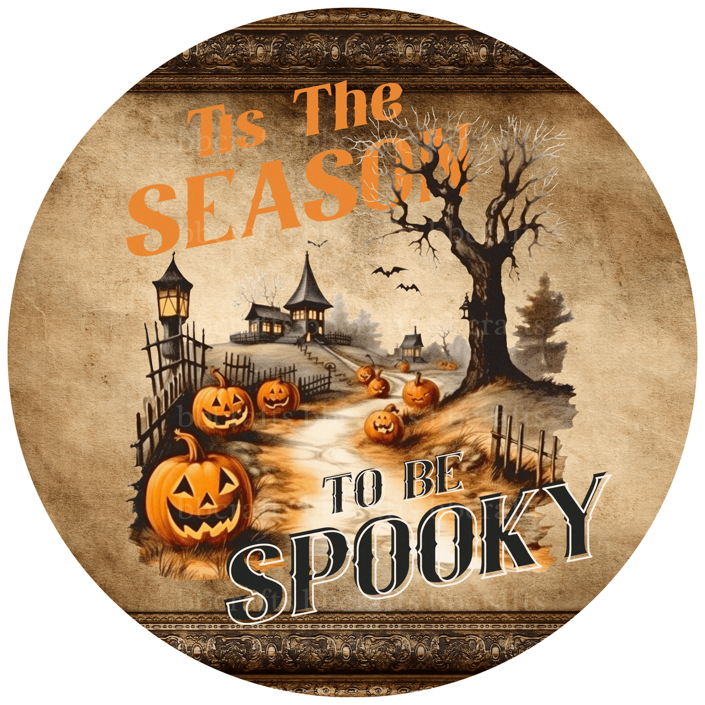 Halloween Tis is The Season Metal / Vinyl Sign - Made in USA