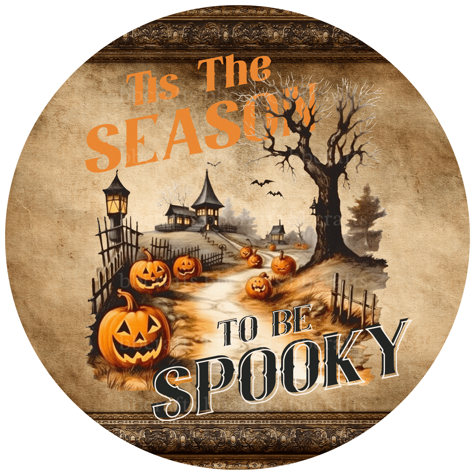 Halloween Tis is The Season Metal / Vinyl Sign - Made in USA