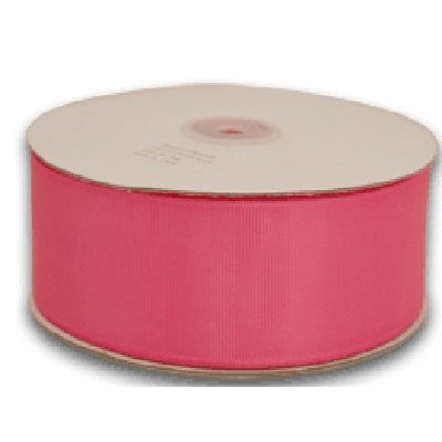 Hot Pink - Grosgrain Ribbon Solid Color 25 Yards - ( W: 5/8 Inch | L: 25 Yards ) BBCrafts.com