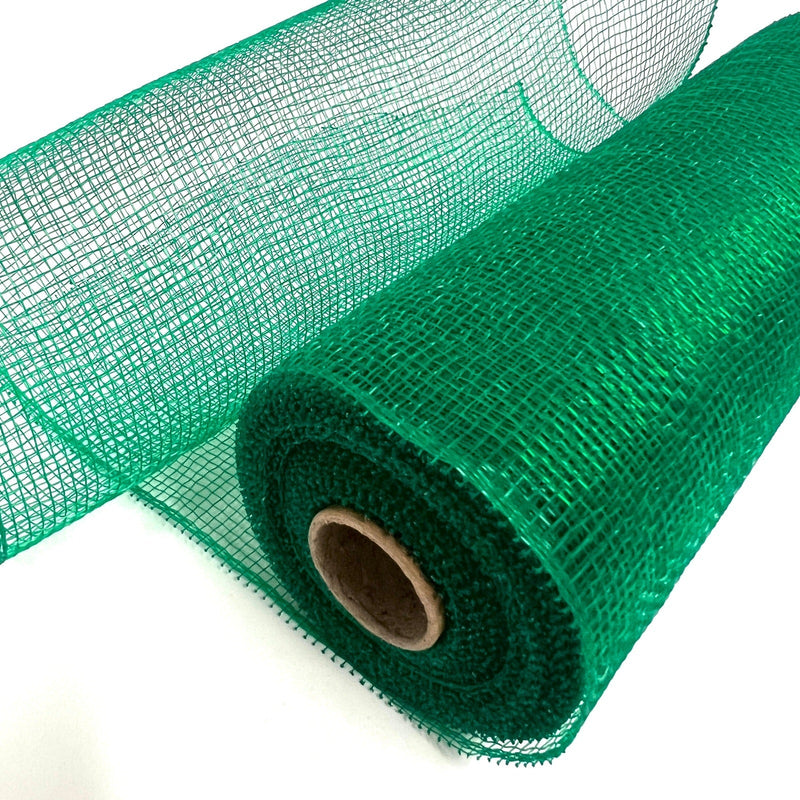 Hunter Green - Floral Mesh Wrap Solid Color - ( 10 Inch x 10 Yards ) BBCrafts.com