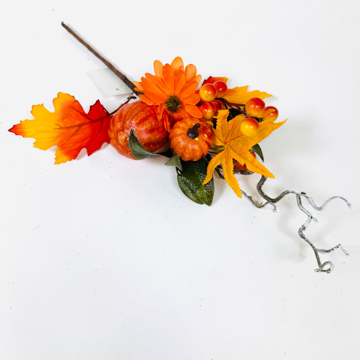 Fall Picks 14 Inch L Maple Pumpkin Fall Leaf Picks – BBCrafts.com