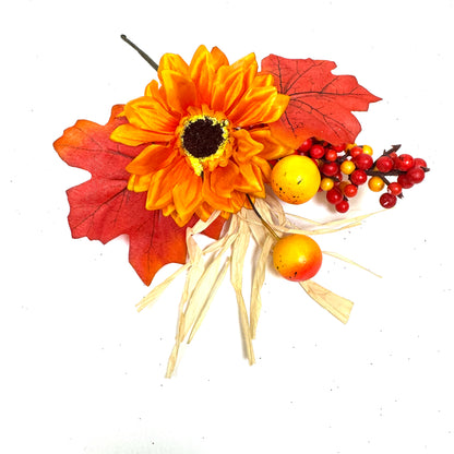 8 Inch L Sunflower Mini Fall Pick