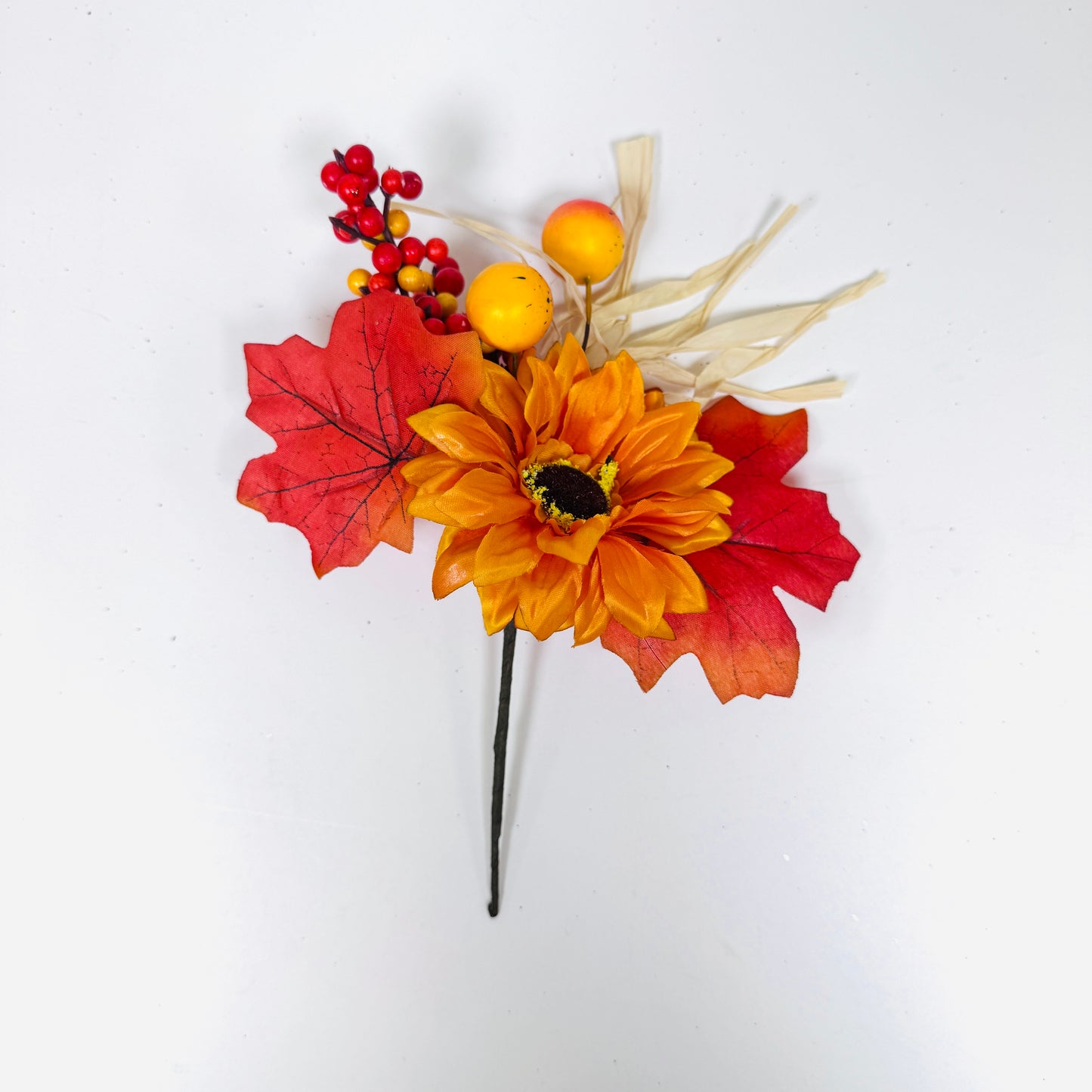 8 Inch L Sunflower Mini Fall Pick