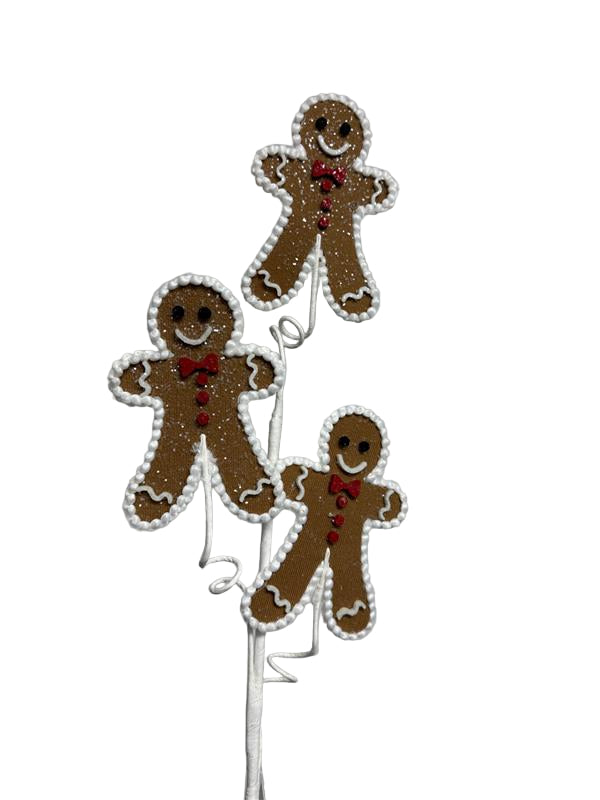 29 Inch Gingerbread Man Spray