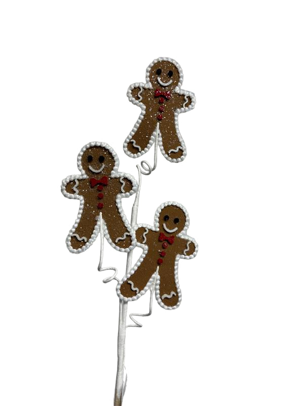 29 Inch Gingerbread Man Spray