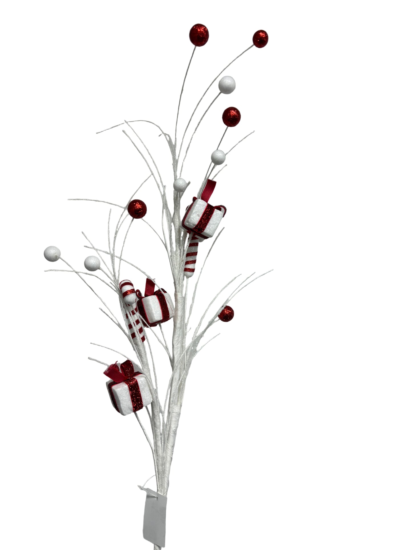 31 Inch Candy Cane Gift Box - Red White