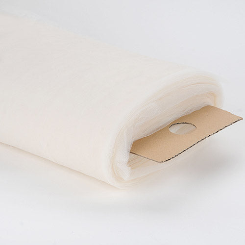 Ivory - 108 Inch Premium Tulle Fabric Bolt - ( W: 108 Inch | L: 50 Yards ) BBCrafts.com