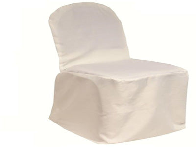 Ivory - Banquet Chair Cover Poly - ( Chair Cover ) BBCrafts.com