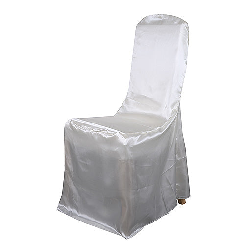 Ivory - Banquet Chair Cover Satin - ( Chair Cover ) BBCrafts.com