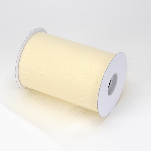 Ivory - Premium Tulle 100 Yards ( W: 6 Inch | L: 100 Yards ) BBCrafts.com