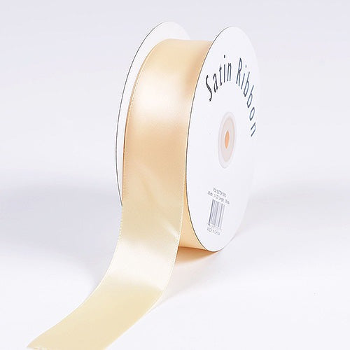 Single Face Satin Ribbon, 2-Inch, 50 Yards White