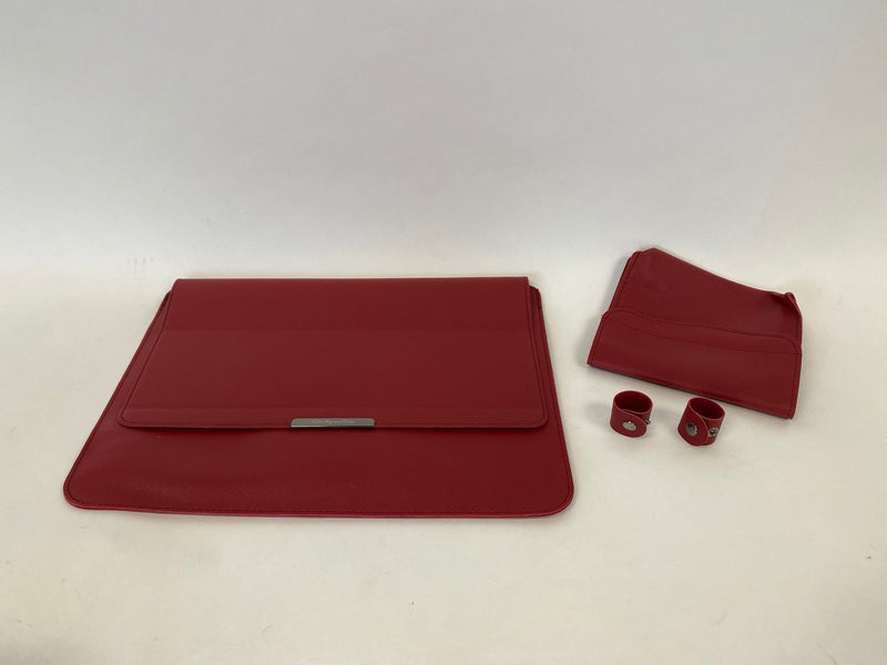 Laptop Sleeve Case, 2 in 1 Bracket Inner Bushing, Red BBCrafts.com