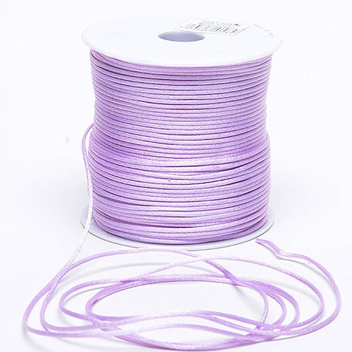 Lavender - 3mm Satin Rat Tail Cord - ( 3mm x 100 Yards ) BBCrafts.com