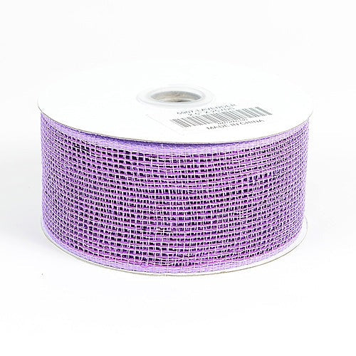 Pink | Metallic Deco Mesh Ribbons | 2.5 inch x 25 Yards | Bb Crafts
