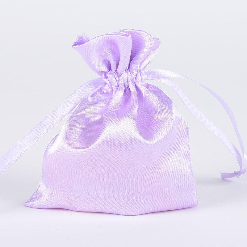 Lavender - Satin Bags - ( 3x4 Inch - 10 Bags ) BBCrafts.com