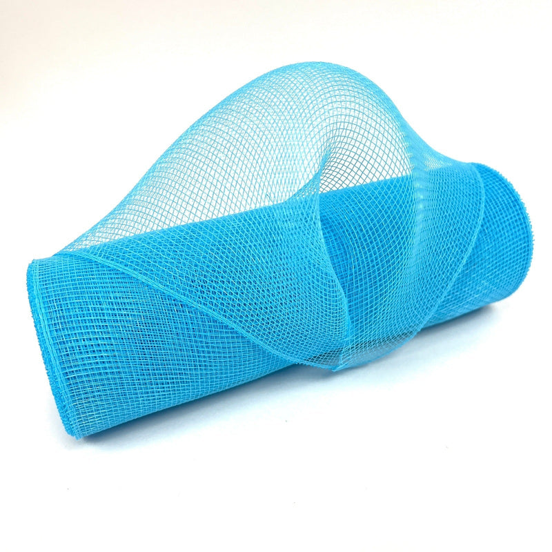 Light Blue - Floral Mesh Wrap Solid Color - ( 10 Inch x 10 Yards ) BBCrafts.com