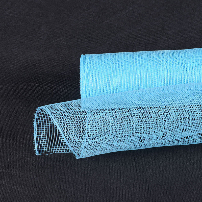 Light Blue - Floral Mesh Wrap Solid Color - ( 21 Inch x 10 Yards ) BBCrafts.com