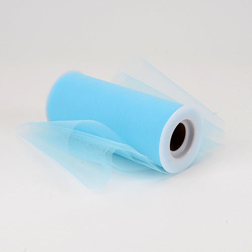 Light Blue - Premium Tulle Fabric ( 6 Inch | 25 Yards ) BBCrafts.com