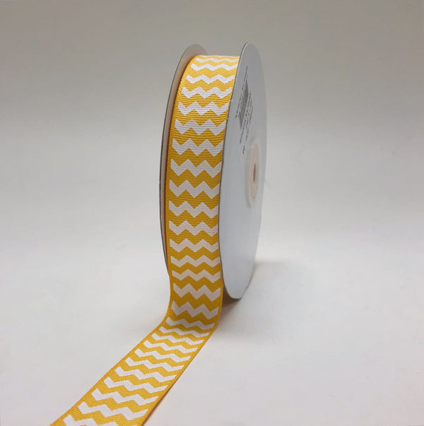 Lavender - Chevron Design Grosgrain Ribbon ( 3/8 inch | 25 Yards )