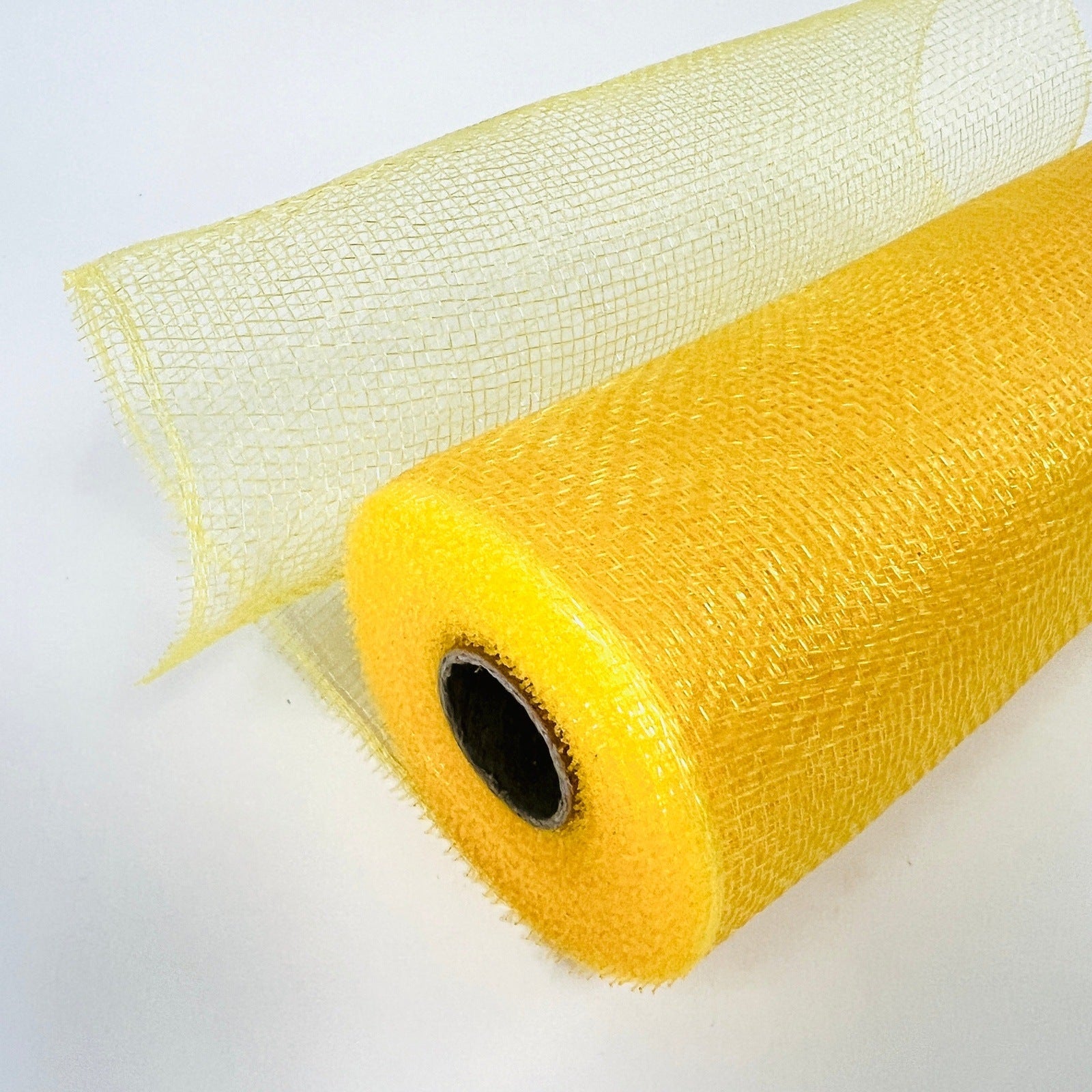 Floral Mesh Wrap Solid Color Light Gold ( 10 Inch x 10 Yards