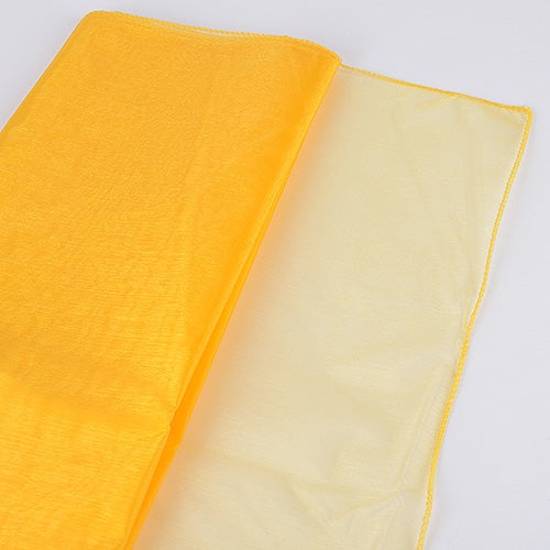 Light Gold - Organza Overlay - ( W: 28 Inch | L: 216 Inches ) BBCrafts.com