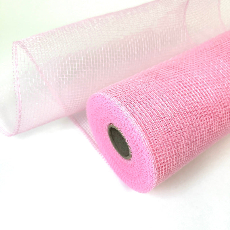 Light Pink - Floral Mesh Wrap Solid Color - ( 10 Inch x 10 Yards ) BBCrafts.com