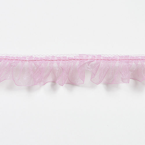 Light Pink Sheer Organza Lace Ribbon - ( 5/8 Inch | 25 Yards ) BBCrafts.com