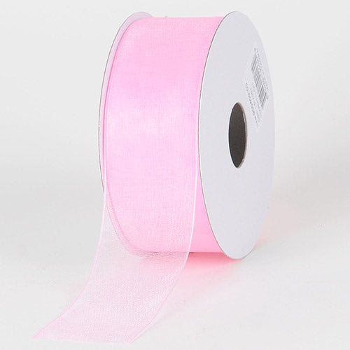 Light Pink - Sheer Organza Ribbon - ( 1 - 1/2 Inch | 25 Yards ) BBCrafts.com