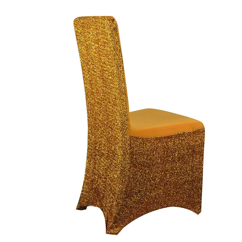 Metallic Spandex Chair Cover - Gold BBCrafts.com