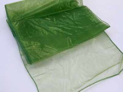 Moss - Organza Table Runners - ( 14 Inch x 108 Inches ) BBCrafts.com