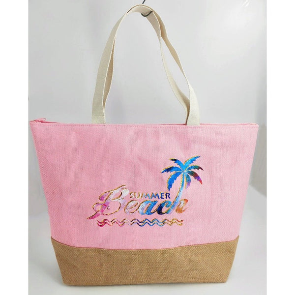 Multicolor Summer Beach Bag - 19 Inch x 15 Inch - Women Swim Pool Bag Large Tote BBCrafts.com