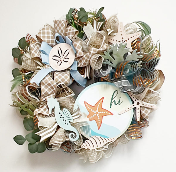 Starfish Sign Wreath - Made By Designer Genine