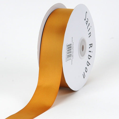 Old Gold - Satin Ribbon Single Face - ( 1/4 Inch | 100 Yards ) BBCrafts.com