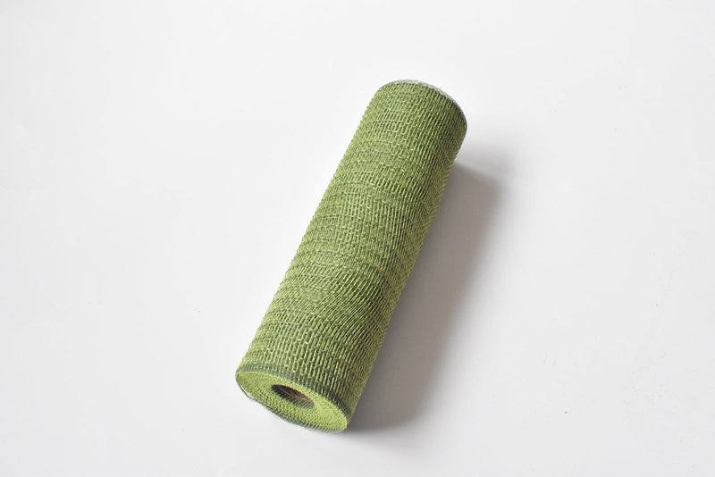 Old Willow Deco Mesh with Burlap Stripes - 10 Inch x 10 Yards BBCrafts.com