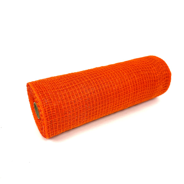 Orange Fabric Deco Mesh - 10 Inch x 10 Yards BBCrafts.com