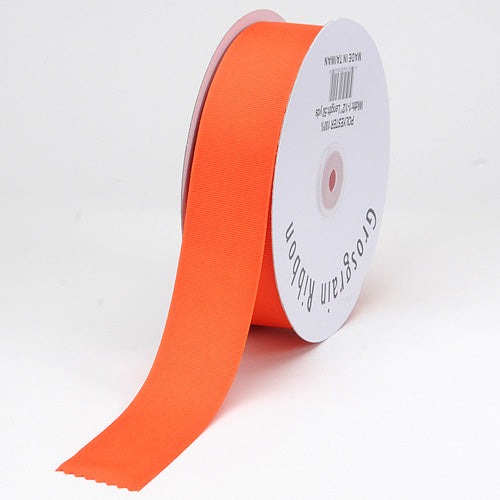 Orange - Grosgrain Ribbon Solid Color - ( 1/4 Inch | 50 Yards ) BBCrafts.com